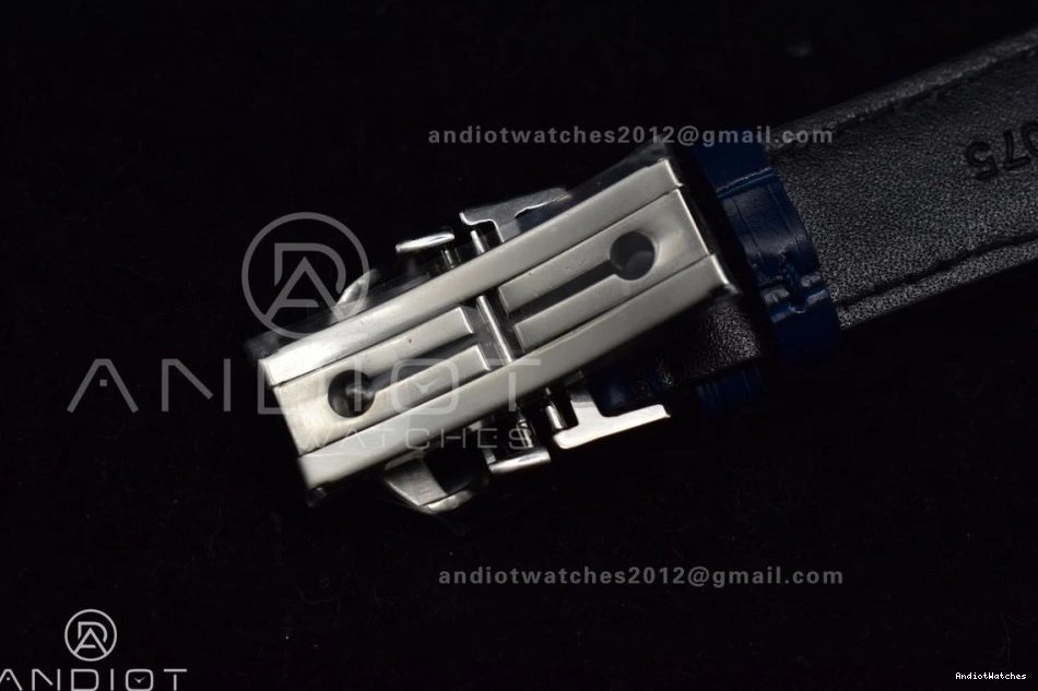 SmartChoice IW371620 White Blue A Blue Edition 1:1 ZF Portuguese Leather Dial on Chrono 1019 Strap Best 1224